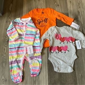 Carters and‎ Old Navy 3 Month Halloween and PJ Bundle